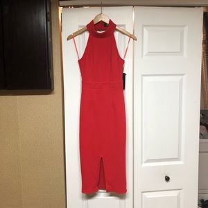 LuLu’s Outstanding Features Red Midi Dress